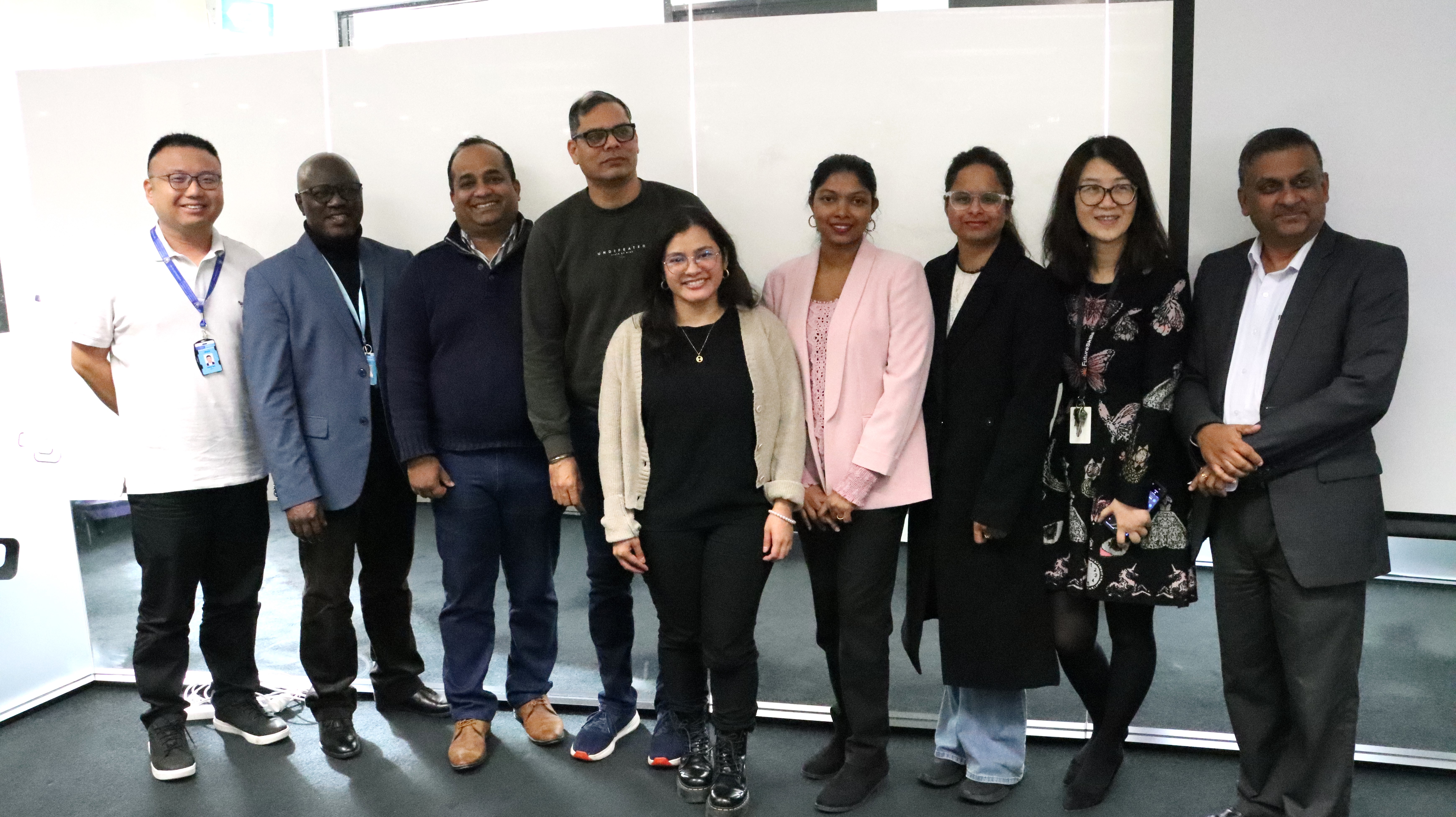 <p>Student researchers share their work</p>